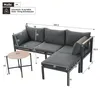 Gartenmöbel-Set Eckgarnitur mit Sofa, Couchtisch & Produktbild-Vorschau 7