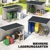 Outsunny Metall Gerätehaus 2,7m² 128x231x181cm Produktbild-Vorschau 8