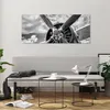 Bilder auf glas - Einteilig - Motor Schwarzweiß Propeller - Produktbild-Vorschau 6
