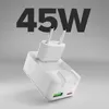 SBS Flexi-Wandladegerät 45W mit klappbarem Stecker Produktbild-Vorschau 2