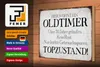 Holzschild Spruch 30x20cm hier wohnt Oldtimer über 70 Produktbild-Vorschau 3