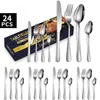 Besteck-Set Besteck Set für 6 Personen,24teiliges Edelstahl Produktbild-Vorschau 1