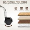 HOMCOM Chaise de bureau, fauteuil de bureau, fonction Voir les images du produit 6