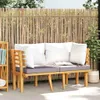 vidaXL 2-Sitzer-Gartensofa mit Kissen Massivholz Akazie Produktbild-Vorschau 2