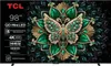 A TCL television screen displaying a decorative butterfly and floral design. Voir les images du produit