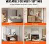 Collage of four different room settings (bathroom, entrance, bedroom, living room) showcasing the versatility of a product. Podgląd zdjęcia produktu