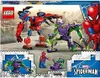 The image shows the front of a LEGO product box for the "LEGO Marvel 76219 Spider-Mans und Green Goblins Mech-Duell" set. Produktbild-Vorschau