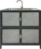 A standalone outdoor sink unit with cabinets. Produktbild-Vorschau