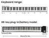 Elektrisch piano, 88 toetsen, draagbaar en opvouwbaar Productafbeelding-voorbeeld 5