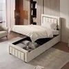 SUNFECILI Polsterbett 90x200 cm,Boxspringbett 90x200,mit Produktbild-Vorschau 3