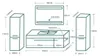 Badmöbelset 120cm Königsblau Weiß Hochglanz LED-Funktion Produktbild-Vorschau 8