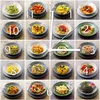 Wallario Design Wanduhr Italienische Pasta aus Echtglas, Produktbild-Vorschau 1