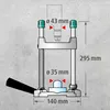 wolfcraft GmbH 1 tecmobil - mobiler Bohrständer, Gummi, Produktbild-Vorschau 5