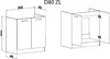 Roe Furniture | Küchenunterschrank 80 cm - Grau - Graubeton Produktbild-Vorschau 2