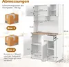 Küchenschrank mit Ladestation, Buffetschrank mit Steckdosen Produktbild-Vorschau 7