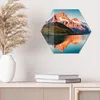 DEQORI Glasbild Echtglas 40x35 cm 'Bachalpsee vor Alpen' Produktbild-Vorschau 4