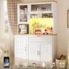 Armoire haute Flieks avec éclairage LED, 104 x 40 x 180 cm, Voir les images du produit 6