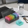 WELLGRO Tablettenbox für 7 Tage - Pillendose je 2 Fächer Produktbild-Vorschau 5