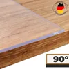 Tischschutz 2mm PVC 90G-Kante - GERADE Rund 105cm Produktbild-Vorschau 2