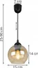Závěsné svítidlo Loft - Elegantní skleněný stropní lustr do Náhled obrázku produktu 6