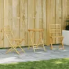 Bambus Bistro-Set für 2 Personen, klappbar, Tisch 55 x 75 Produktbild-Vorschau 2
