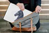 MuchoWow® Laptop Hülle 14 ZollPferd - Aquarell - Blau - Produktbild-Vorschau 4