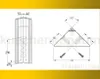 Technical drawings and dimensions of a corner socket with screws. Náhled obrázku produktu