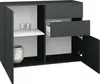 Kommode "Rova" 3-türig, schwarz-matt Produktbild-Vorschau 3