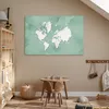 MuchoWow® Poster Weltkarte - Grün - Aquarell 120x80 cm - Produktbild-Vorschau 6