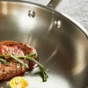 Edelstahl Bratpfanne verdickt 304 Edelstahl unbeschichtet 3 Produktbild-Vorschau 6