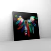 Bild auf Leinwand - Leinwandbild - Vogel Feder Farbe Produktbild-Vorschau 4