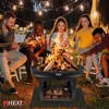 HEAT Feuerschale Fresvik Ø80 cm mit Holzlagerung Produktbild-Vorschau 7