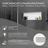LuxeBath Nástěnná výklenek z nerezové oceli, 90x30x10 cm, Náhled obrázku produktu 4