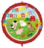 18"/Ø45cm Folienballon "Happy Birthday" Bauernhof Produktbild-Vorschau 1