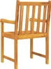vidaXL Gartenstühle 2 pcs Natur Massivholz Akazie Produktbild-Vorschau 6