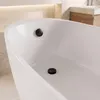 Siphon De Baignoire Avec Bonde Clic-Clac REA Black Voir les images du produit 3