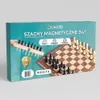 Jeu d'échecs 3 en 1 Jeu d'échecs magnétique en bois 34 cm Voir les images du produit 2