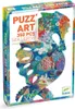The image shows the front and side of a puzzle box featuring a colorful seahorse illustration. Voir les images du produit