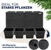 Casaria® Bac à Fleurs en Polyrotin - Jardinière 4 Pots Voir les images du produit 4