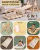 5-in-1 Klettergerüst Indoor aus Holz mit Rutsche – Produktbild-Vorschau 2