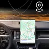 A tablet displaying a navigation map is mounted on the dashboard of a car, with a road scene visible through the windshield. Podgląd zdjęcia produktu