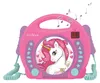 Einhorn Tragbarer CD-Player mit 2 Mikrofonen Produktbild-Vorschau 1