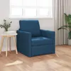 vidaXL Rozkladacia pohovka Modrá 74 x 77 x 81 cm Látková Náhľad obrázku produktu 2