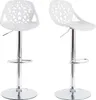 Miliboo - Design-Barhocker Barock Weiß 2er Set BAROCCA. Produktbild-Vorschau 1
