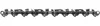 A close-up, straight-on view of a chainsaw chain against a white background. Produktbild-Vorschau