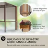 Blumfeldt Tonnelle de Jardin 3x3m en Metal avec Lattes en Voir les images du produit 3