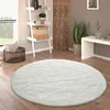Tapis à haut velours Rond Salon Shaggy Longue fourrure Voir les images du produit 6