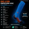 Miriquidi Bike run Socke azur fluoorange, 47/50 Produktbild-Vorschau 2