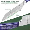 Fullhi Santoku-Messer, 7 Zoll, Küchenmesser, Edelstahl, mit Produktbild-Vorschau 4