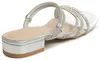topschuhe24 3251 Damen Glitzer Sandalen, Farbe:Silber, Produktbild-Vorschau 4